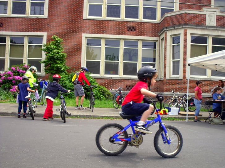 Be Aware of Surroundings Bike Safety For Kids POPSUGAR Family Photo 4