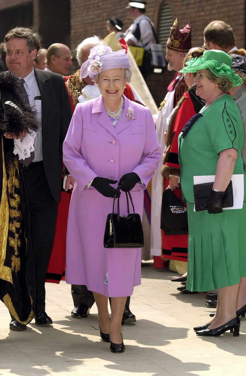 The Queen at the Millennium Bridge in 2000