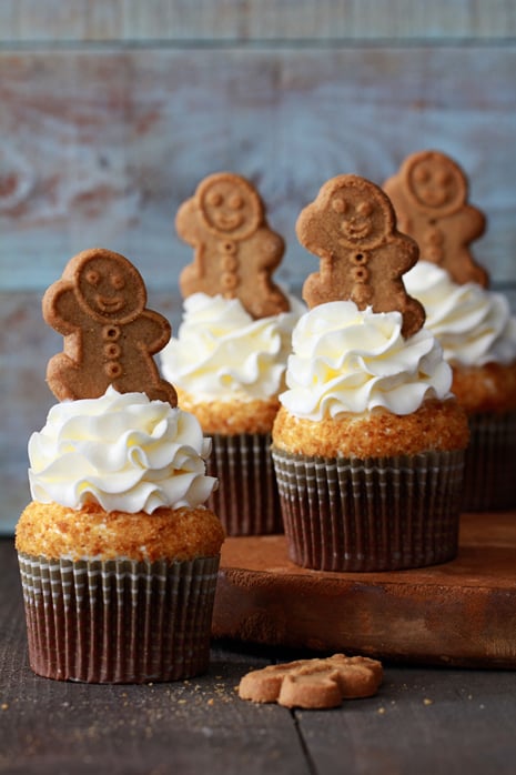 Gingerbread Latte Cupcakes