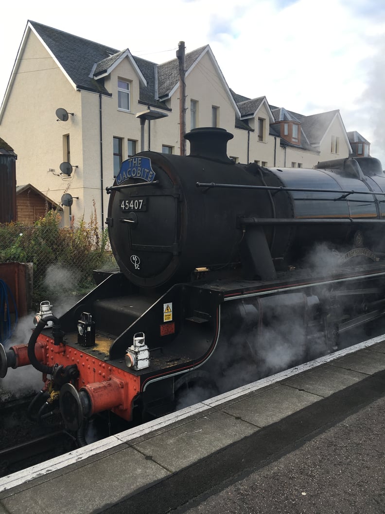 The train leaves from Fort William, Scotland