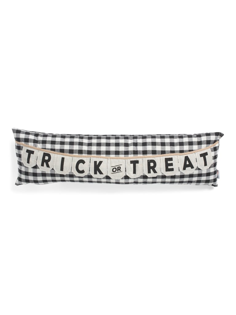 Trick or Treat Banner Bolster Pillow
