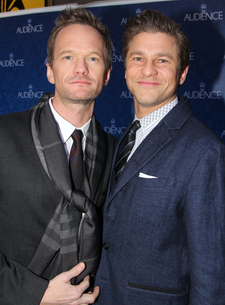 On Sunday, Neil Patrick Harris and David Burtka got adorable at the opening night of The Audience on Broadway in NYC.