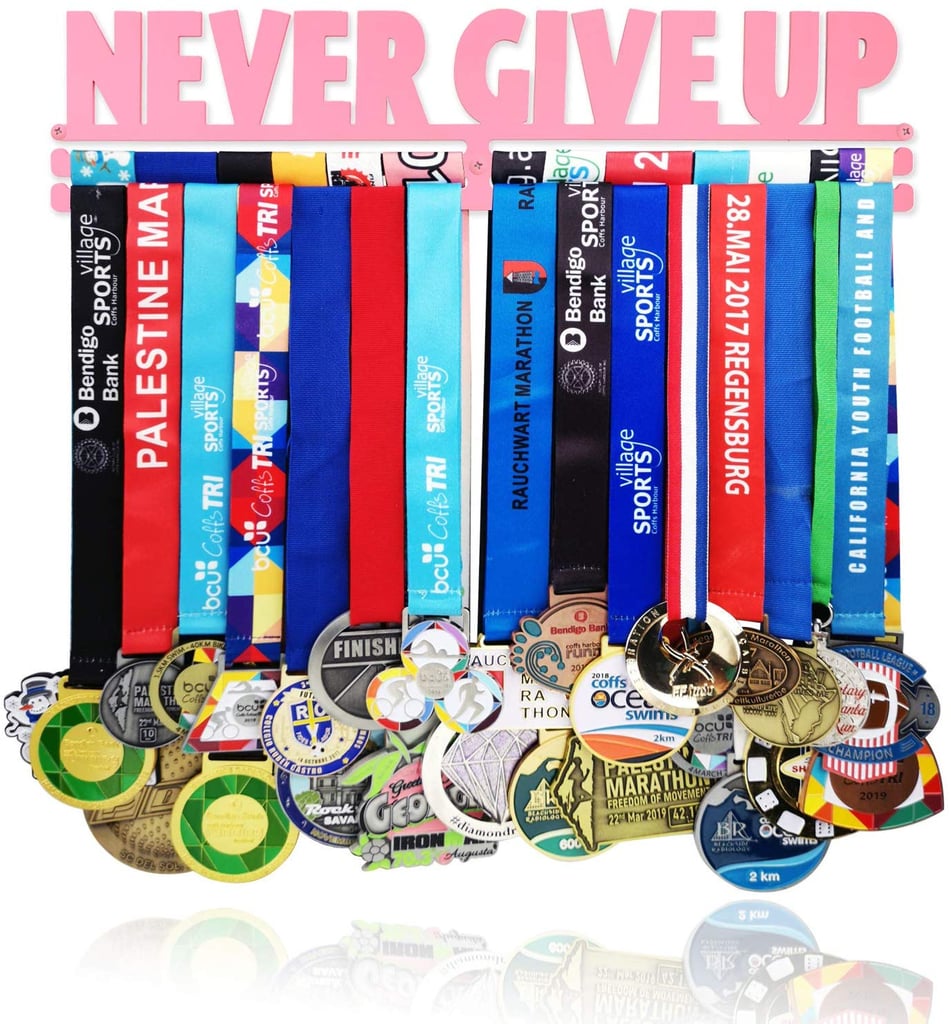"Never Give Up" Medal Hanger