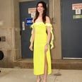 Anne Hathaway's Thigh-High Slit Gown Comes in the Boldest Neon Color