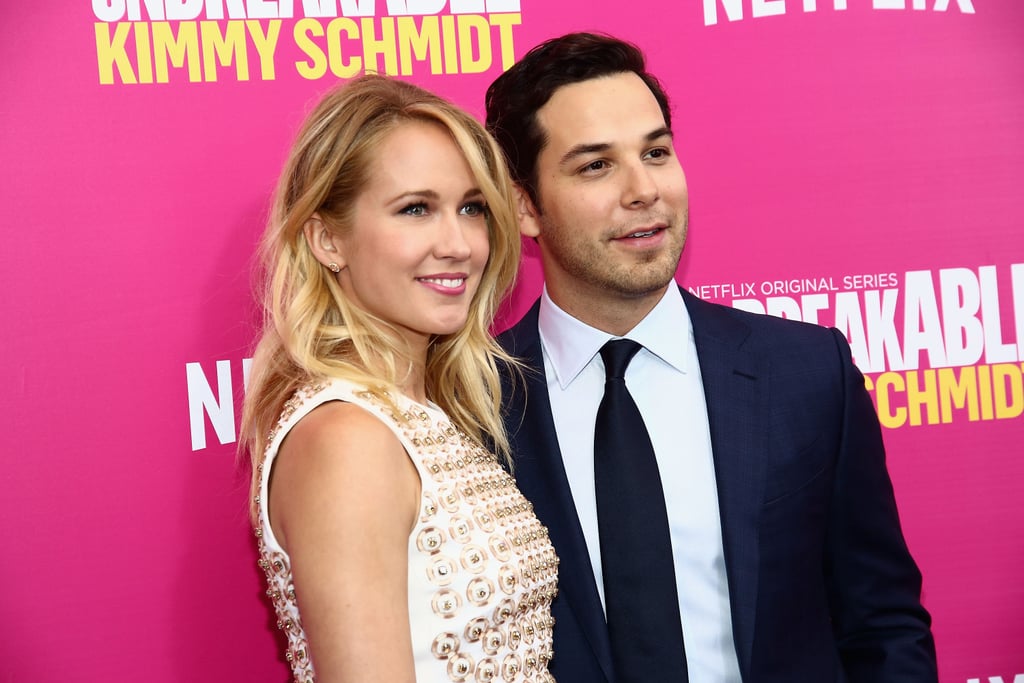 Anna Camp and Skylar Astin at Kimmy Schmidt Premiere 2016