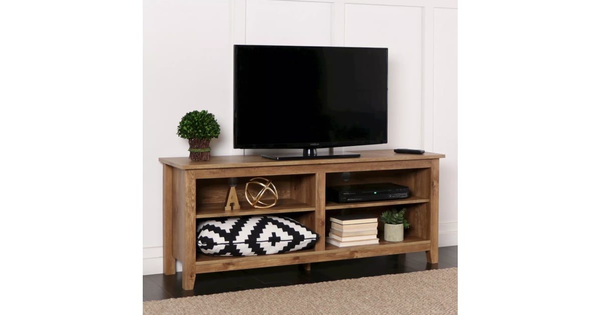 Saracina Home Rustic Weathered Wood TV Stand Best Target Furniture on Sale 2021 POPSUGAR