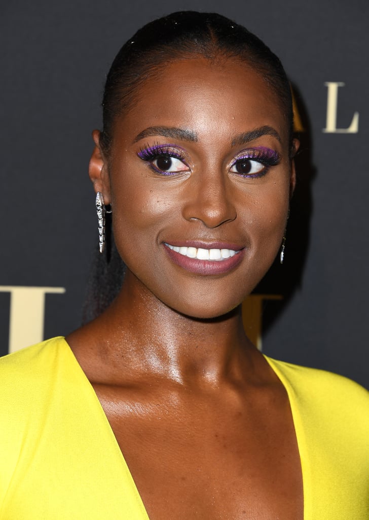 Issa Rae's Bright-Purple Eye Makeup