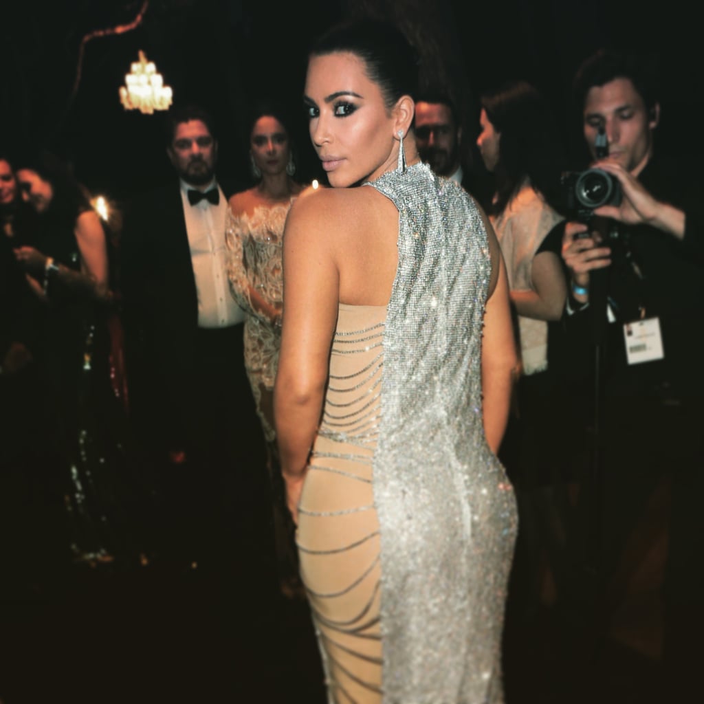 Kim Kardashian shone bright at a party in 2016.