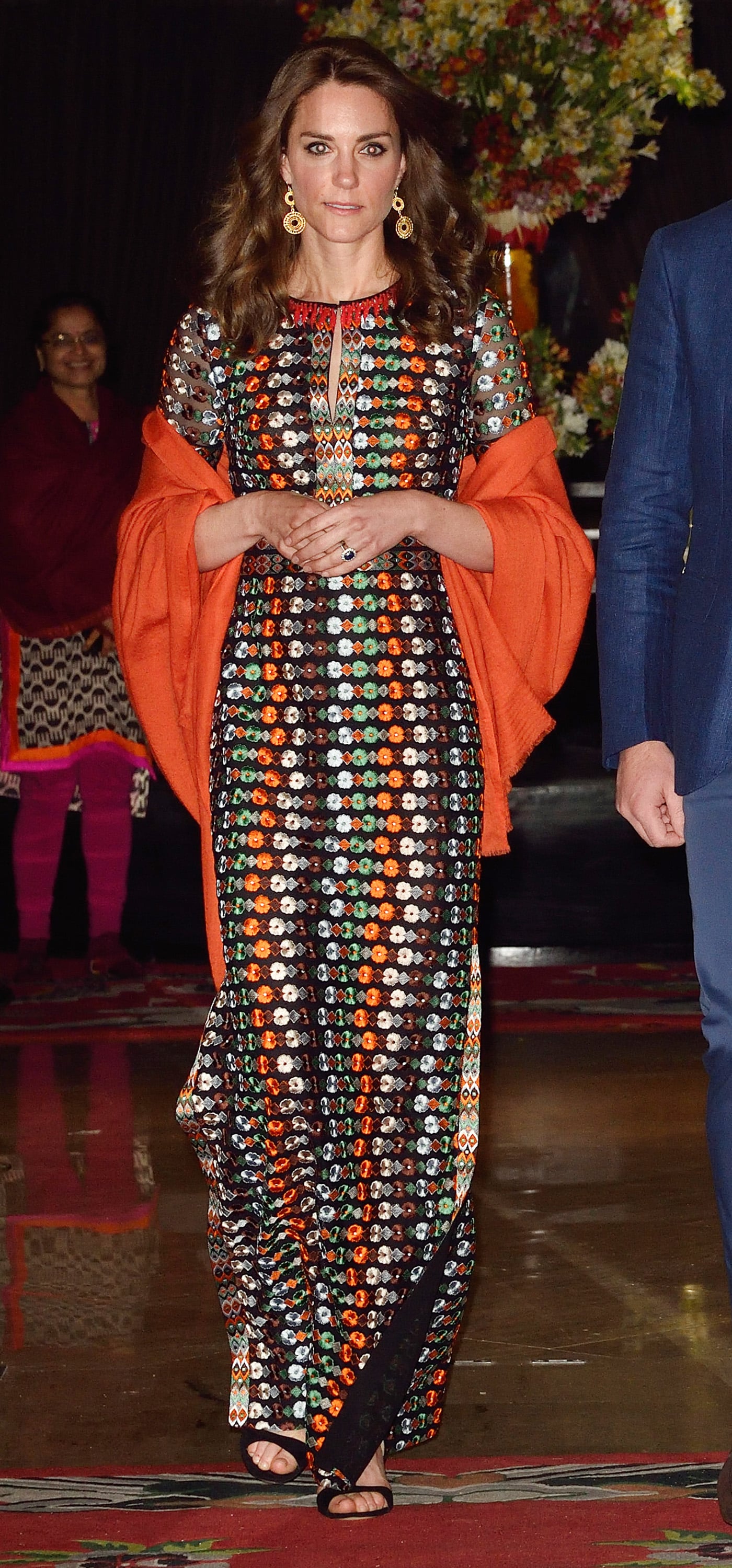 Drew Barrymore and Kate Middleton in Tory Burch Gown | POPSUGAR Fashion