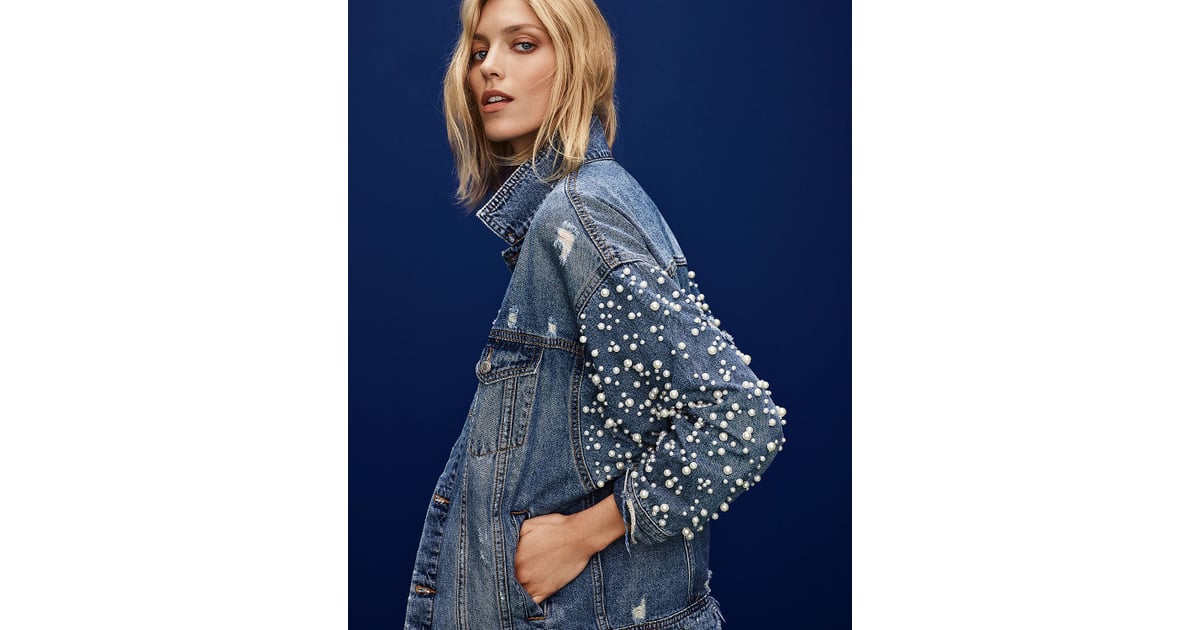 Sunset and spring embellished cheap denim jacket