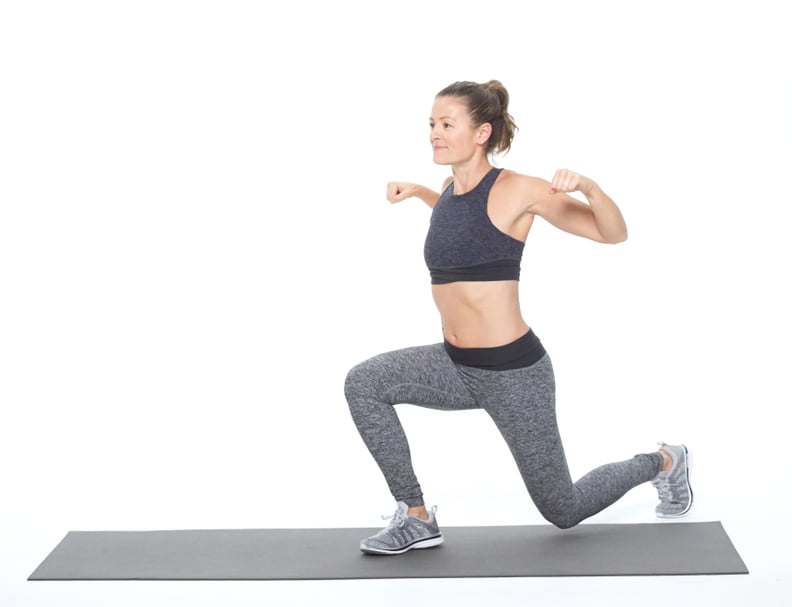 Alternating Lunge With Shoulder Squeeze