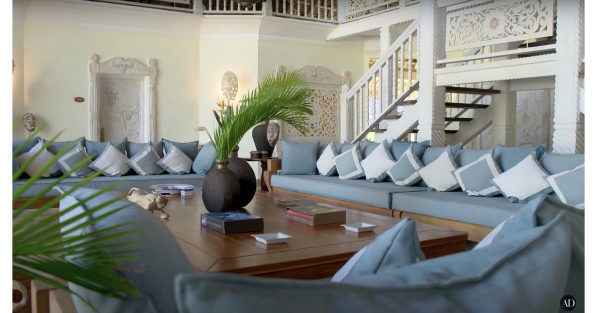 Most of the furniture is handmade in Kenya. See Inside Naomi Campbell