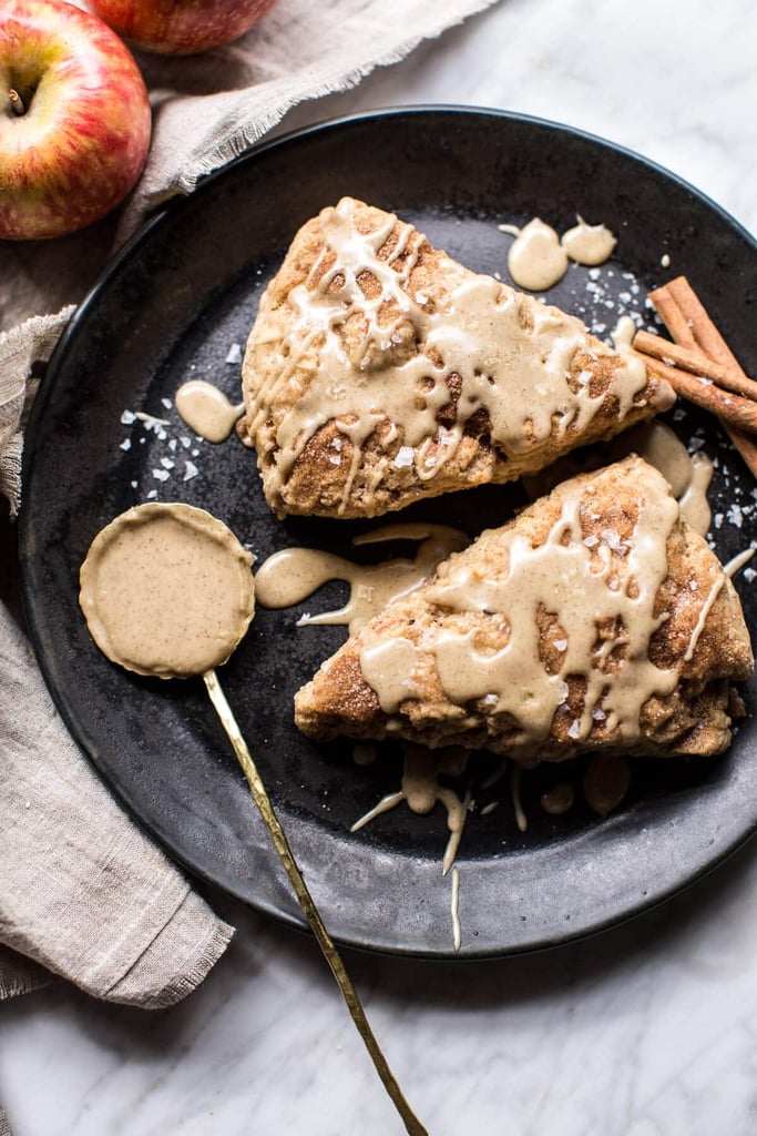 Brown Butter Glazed Maple Apple Scones