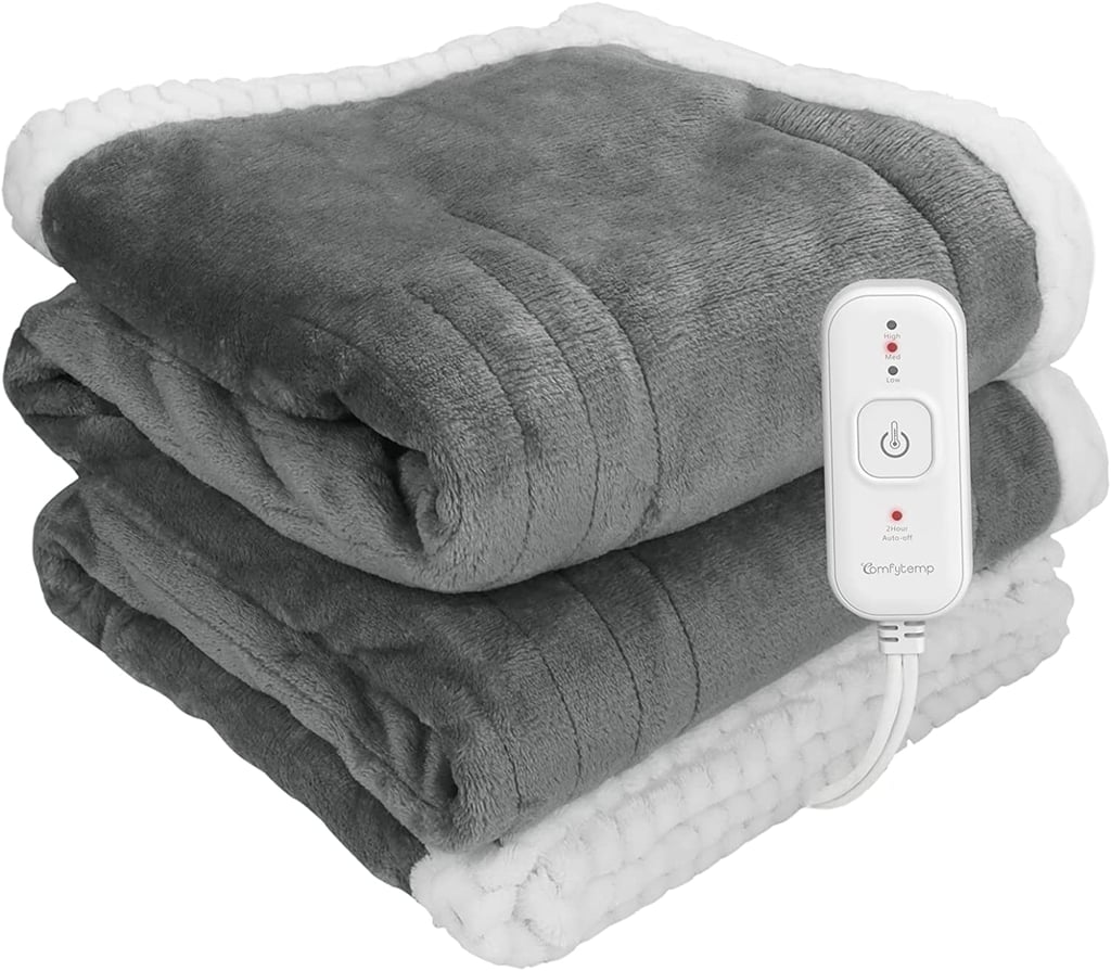 For Winter: Comfytemp Heated Blanket Electric Throw