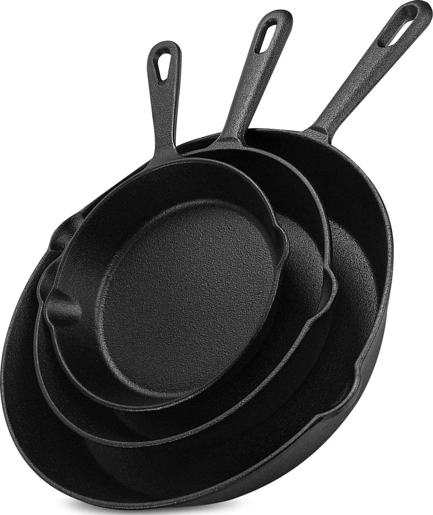 Cast-Iron Pans: Utopia Kitchen Pre-Seasoned Cast Iron Skillet Set