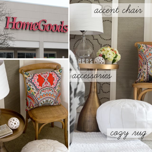 DIY Nailhead and Grasscloth Wall Covering