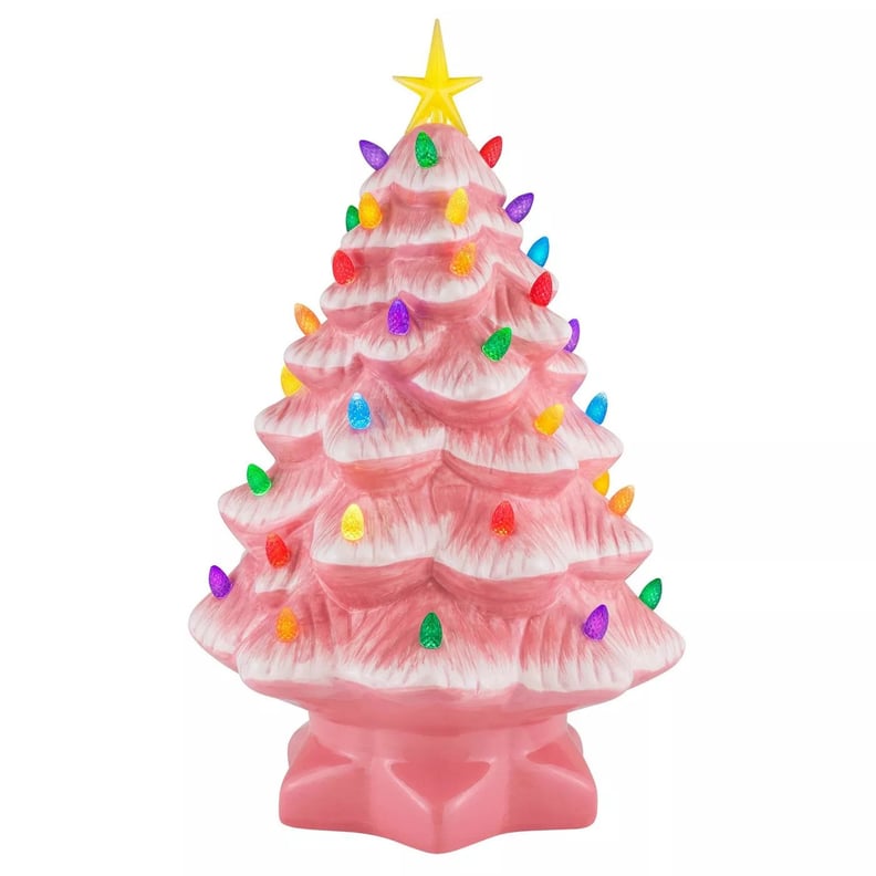 Mr. Christmas Pink Ceramic Tree Decorative Figurine