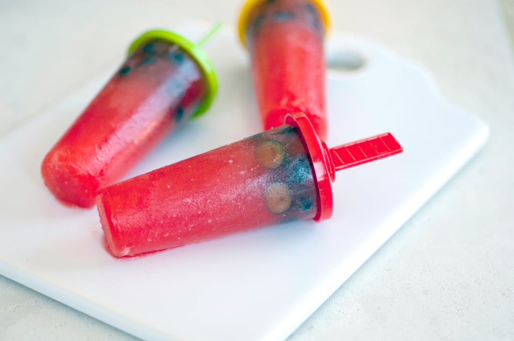 No-Mess Strawberry-Blueberry Pops