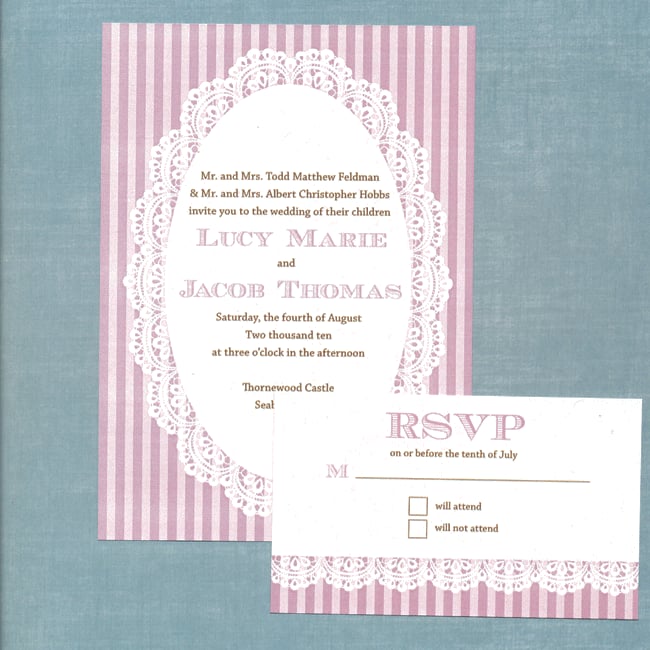 Lace Wedding Invitation