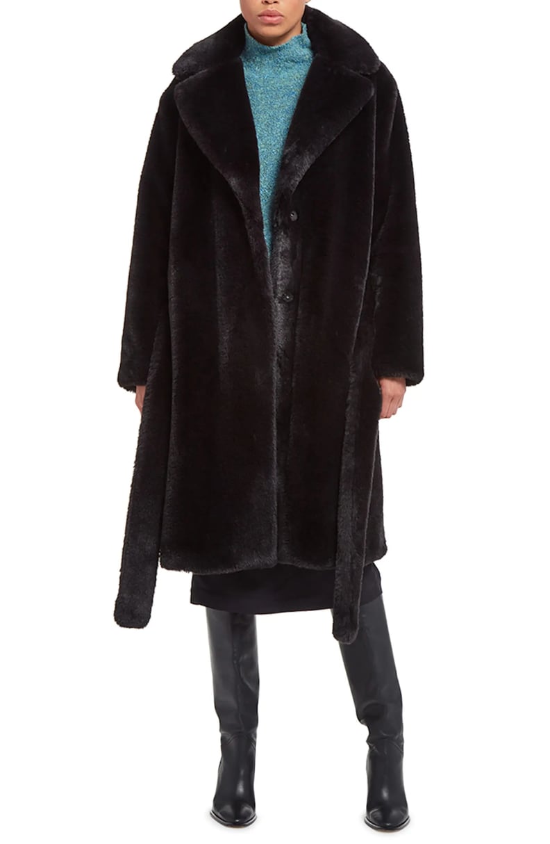 A Faux-Fur Coat: Apparis Mona Faux Fur Coat