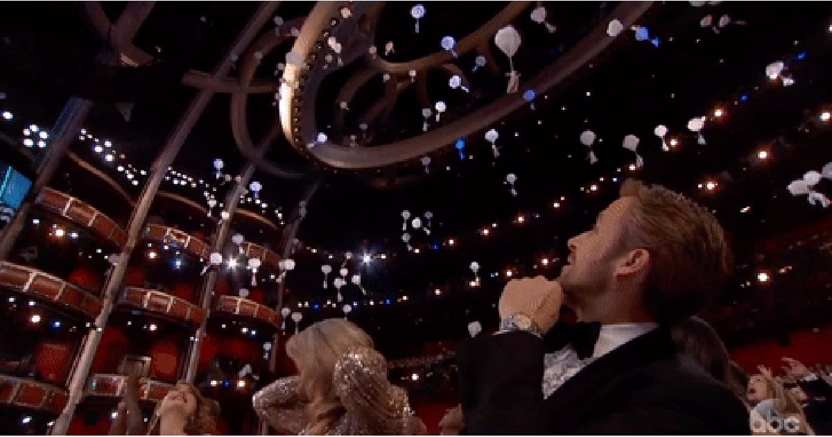 Выступление райана гослинга на оскаре 2024. Оскар 2017 Гослинг. Гослинг реакция на Оскаре. Оскар леденец.
