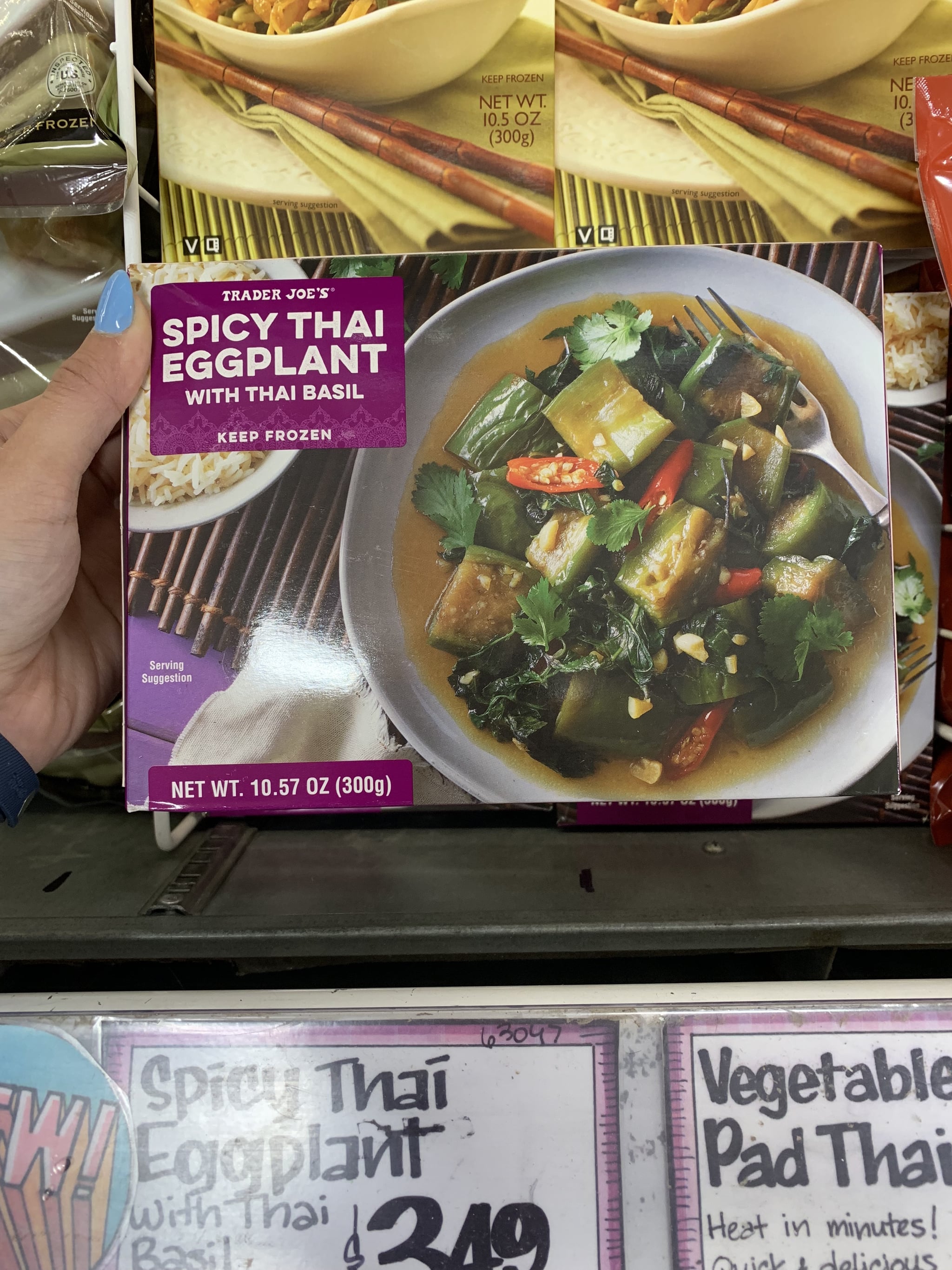 Trader Joe S Spicy Thai Eggplant With Thai Basil Hands Down These Are The Best Healthy Finds In The Trader Joe S Frozen Food Section Popsugar Fitness Photo 5