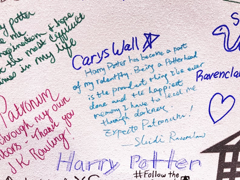 "Being a Potterhead is the proudest thing I've ever done and the happiest memory I have to lead me through darkness."