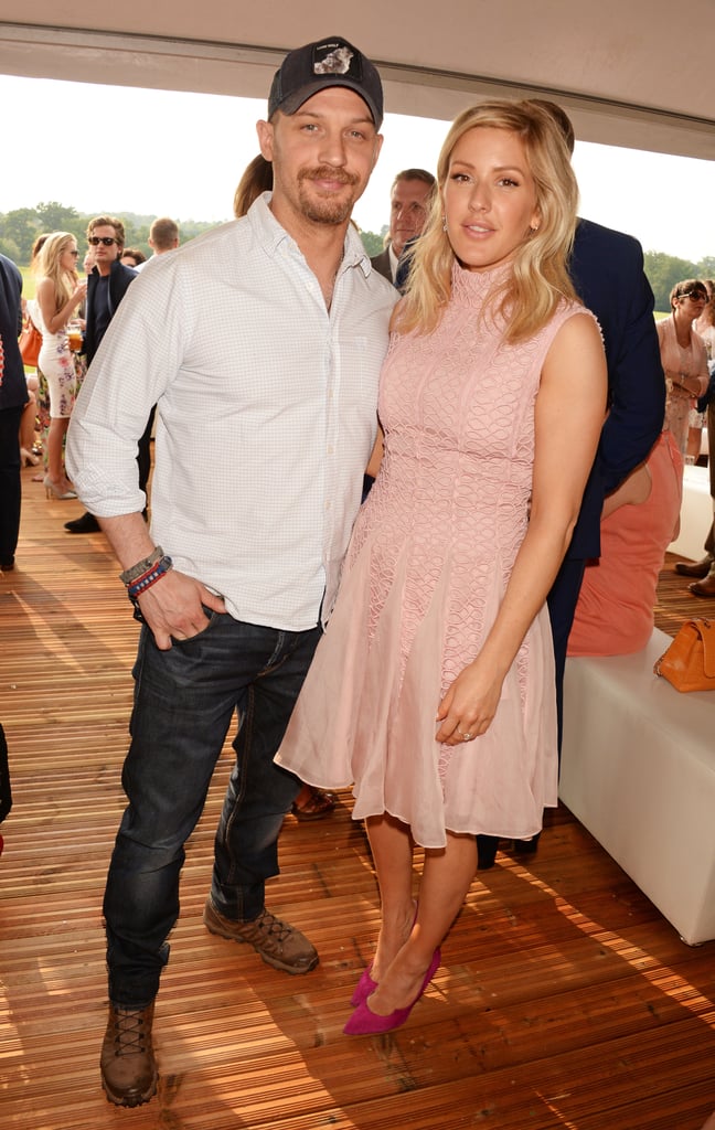 With Ellie Goulding at the Audi Polo Challenge in 2016.