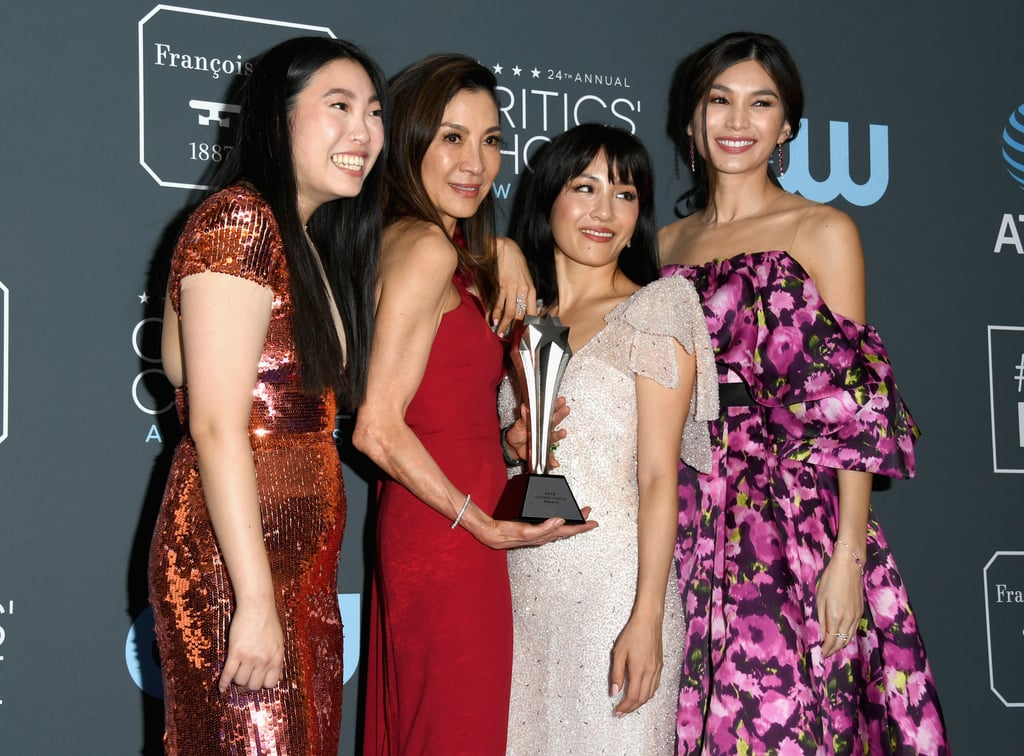 Michelle Yeoh, Gemma Chan, Constance Wu, and Awkwafina at the 2019 Critics' Choice Awards