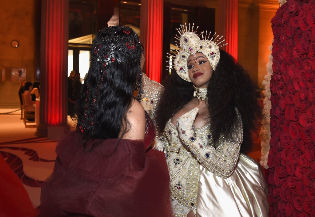 Cardi B and Nicki Minaj at the 2018 Met Gala