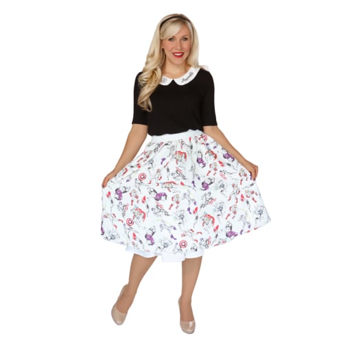 Avengers Pop of Color Skirt