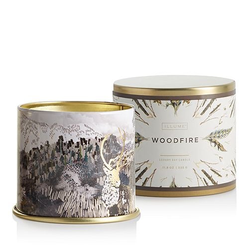 Woodfire Tin Candle