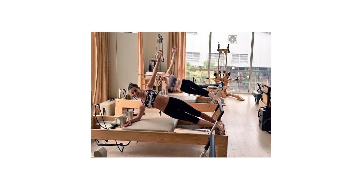 Pilates Will Reform Your Plank Lea Michele Pilates Photos in New