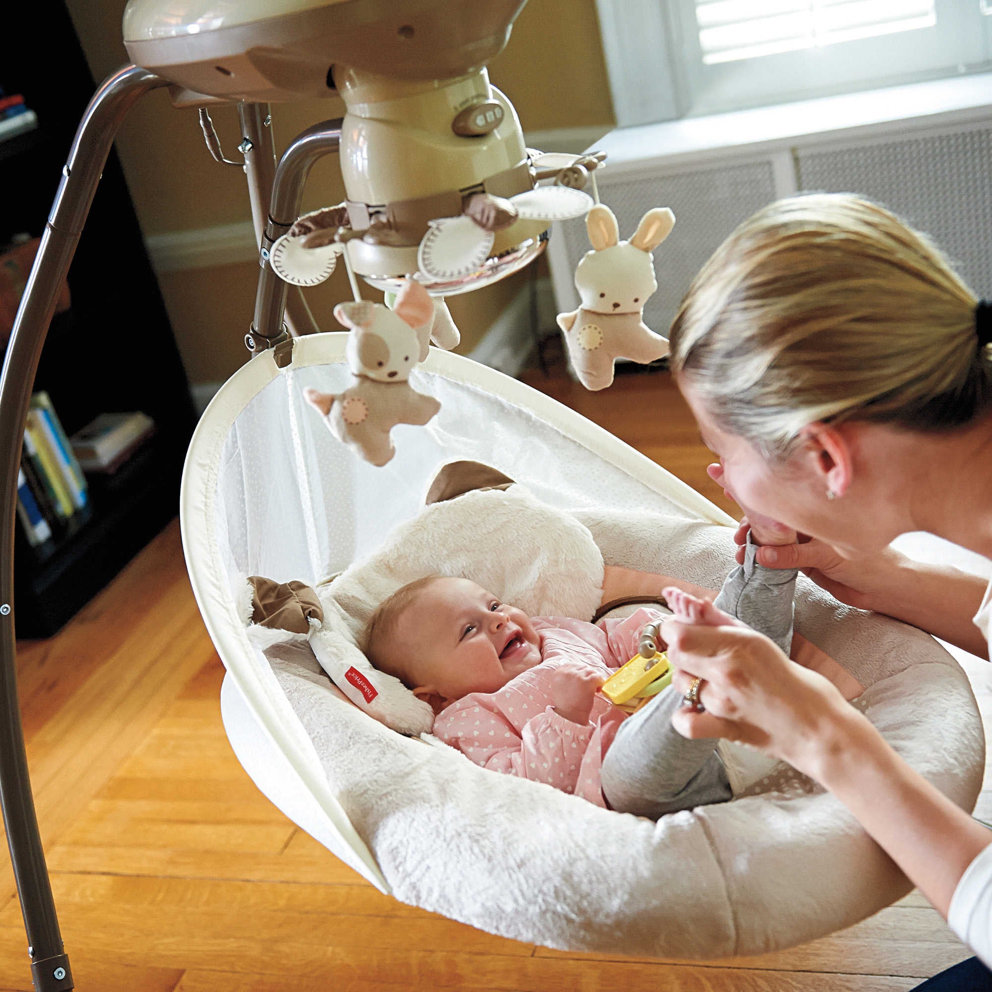 fisher price my little snugapuppy cradle and swing