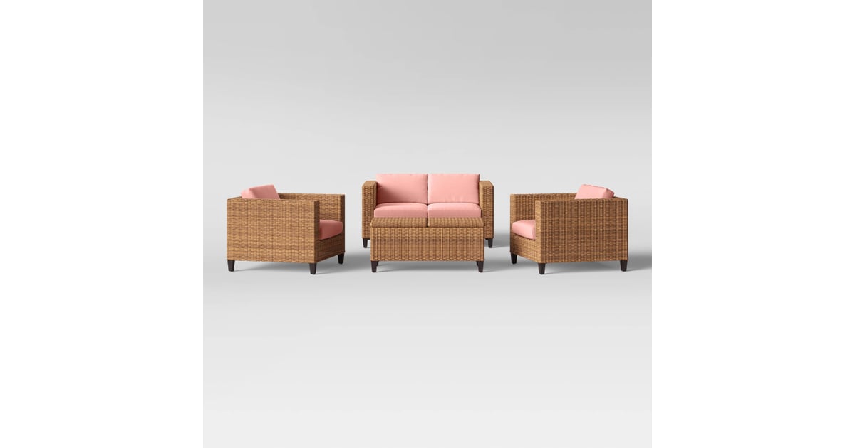 Fullerton 4Piece Patio Conversation Set Best Memorial Day Outdoor