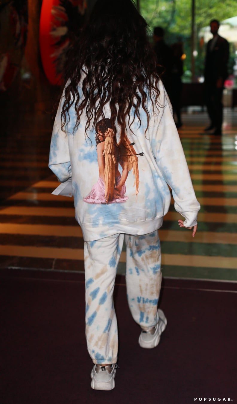 Camila Cabello Wearing Her Tie-Dye Liar Hoodie in Paris