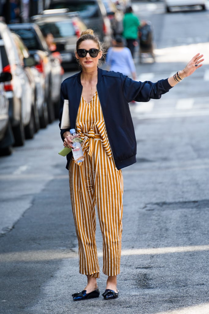 Olivia Palermo's Striped Outfit in New York June 2016