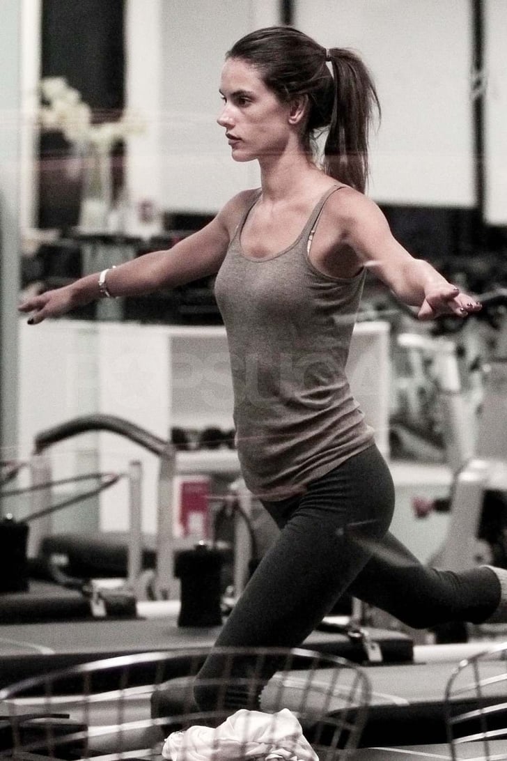 Pictures of Alessandra Ambrosio Taking Pilates Class | POPSUGAR Celebrity