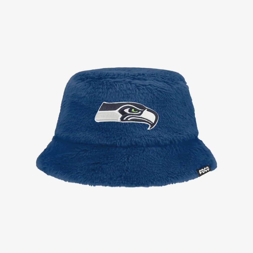 Foco Seattle Seahawks Reversible Faux Fur Bucket Hat ($35)
First and foremost, can we have a moment of silence for how comfortable this bucket hat looks? Made of faux fur, it features Seattle's logo on the front and can be reversed to a bright green color if you really want to stand out.