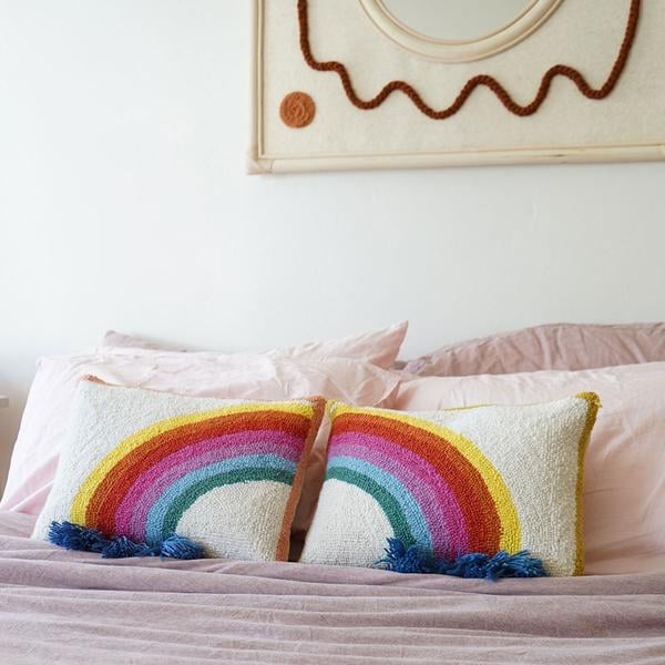 Jungalow Rain Bow Hook Pillow Set