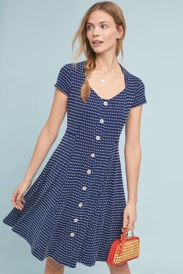 Marilyn Button-Front Dress