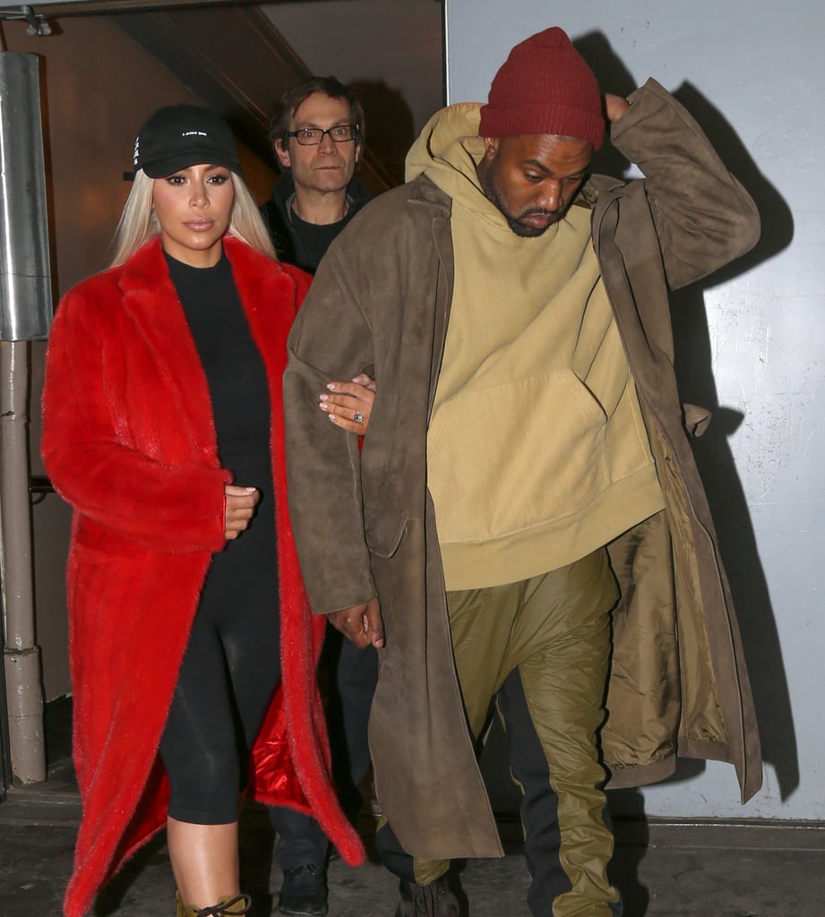 Kim Kardashian and Kanye West Out in NYC February 2016
