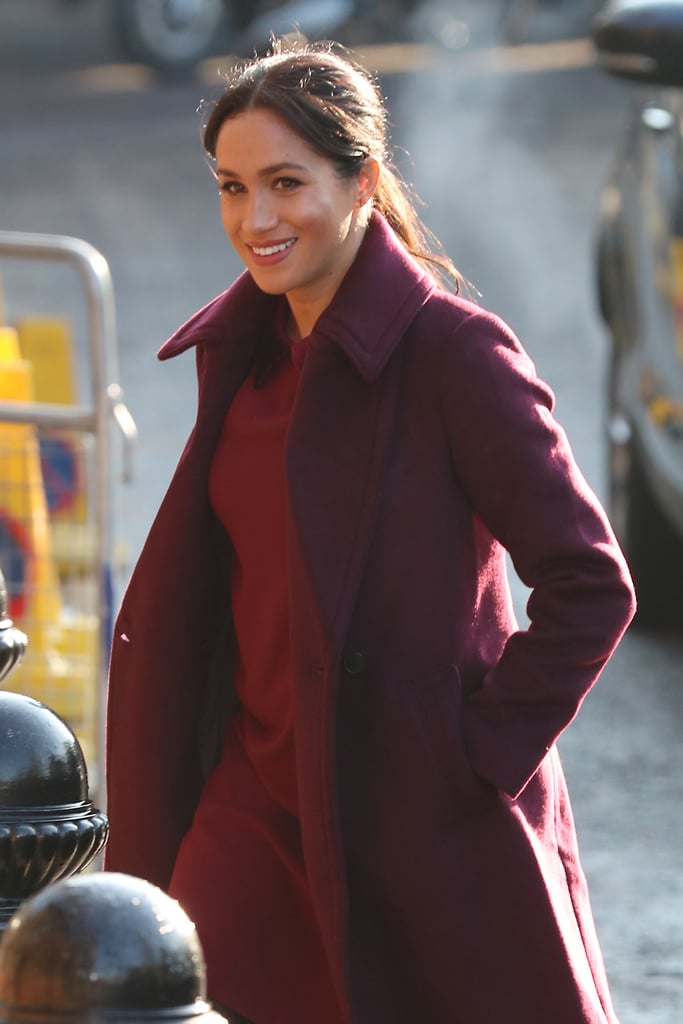 Meghan Markle's Burgundy Dress November 2018
