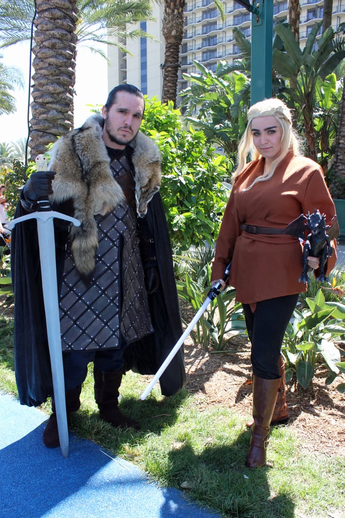 Jon Snow And Jedi Daenerys Targaryen Game Of Thrones Star Wars Best Wondercon Cosplay 2017 Popsugar Australia Tech Photo 3