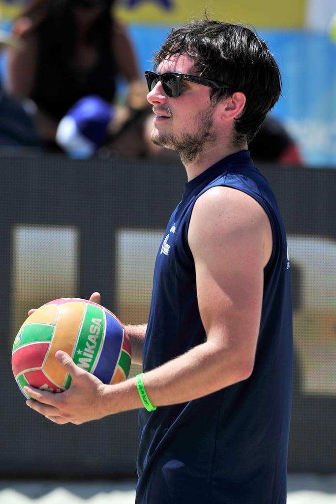 Josh Hutcherson at Asics Celebrity Volleyball Match
