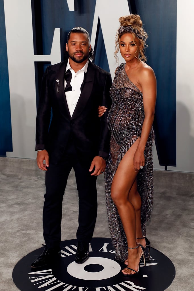 Ciara and Russell Wilson at the Vanity Fair Oscars Afterparty 2020