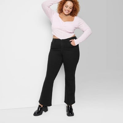 Wild Fable Women's Low-Rise Flare Jeans