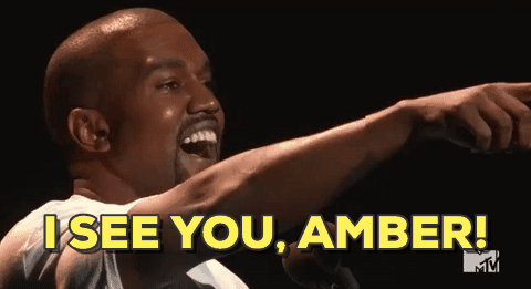 When He Playfully Gave Amber Rose A Shout Out Kanye West At The Mtv Video Music Awards 16 Popsugar Celebrity Uk Photo 10