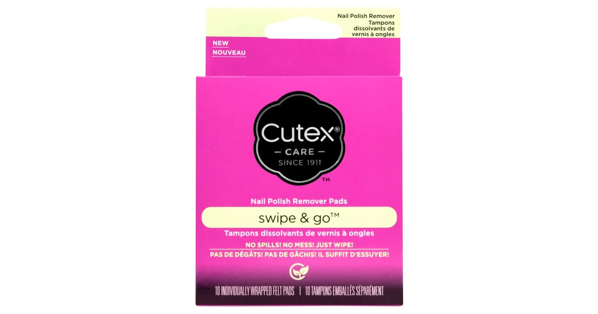 Cutex Swipe and Go Nail Polish Remover Pads Best Nail Polish Removers, According to Editors