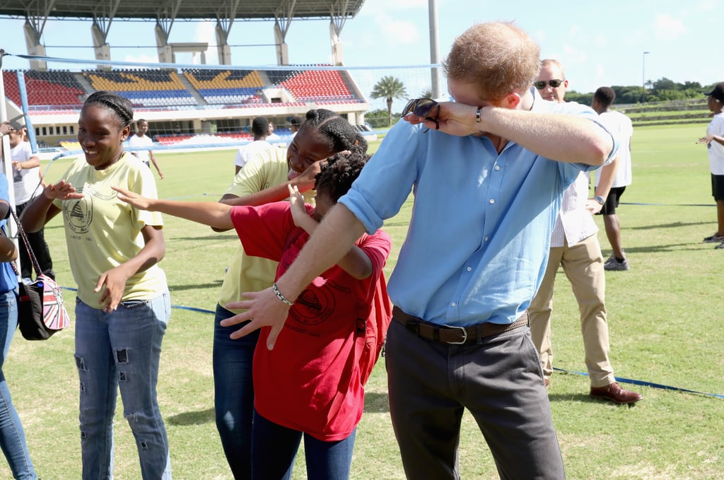Prince Harry Dancing With Kids in the Caribbean 2016